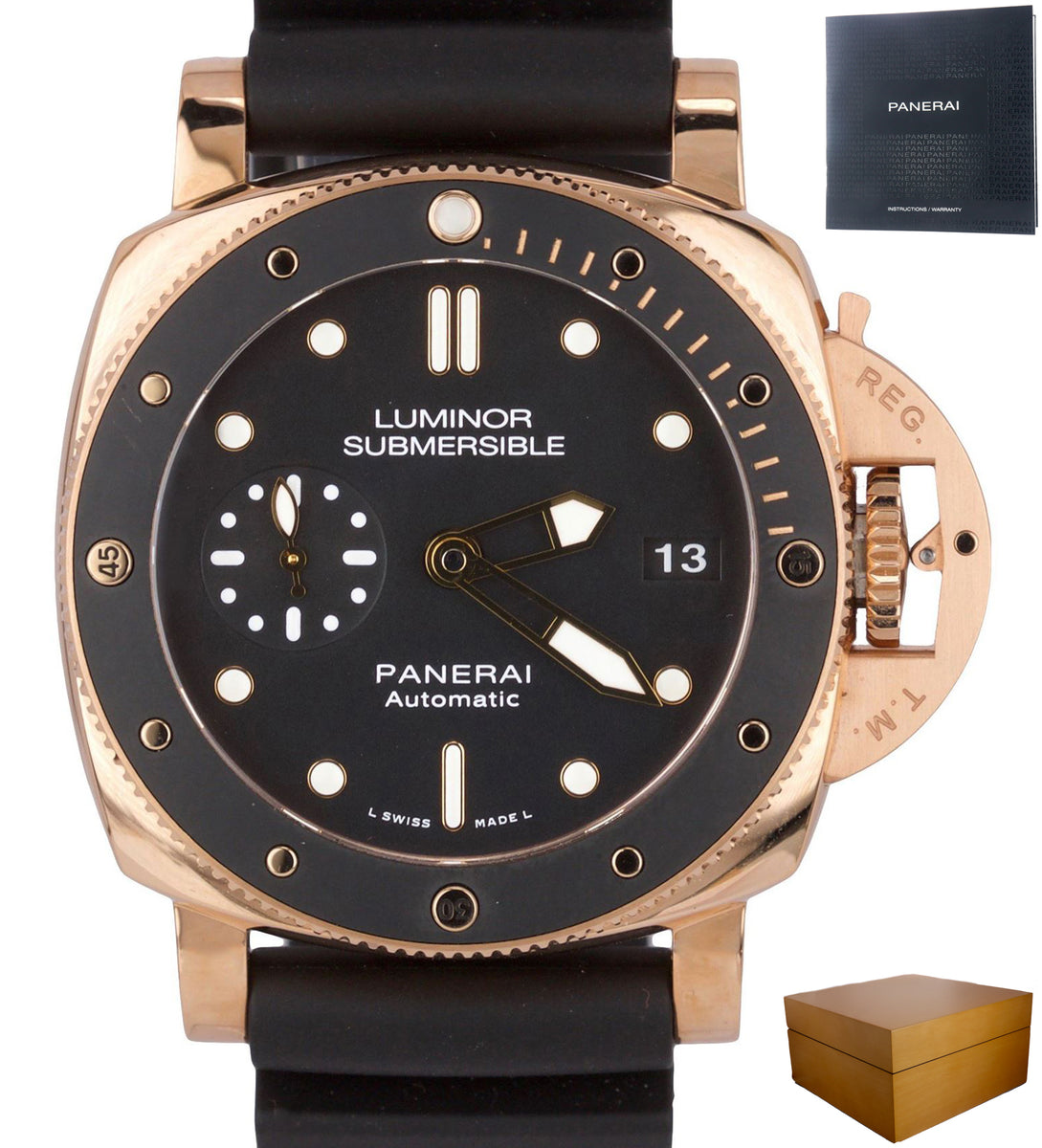 MINT 2019 Panerai Luminor 1950 Submersible 18K Rose Gold