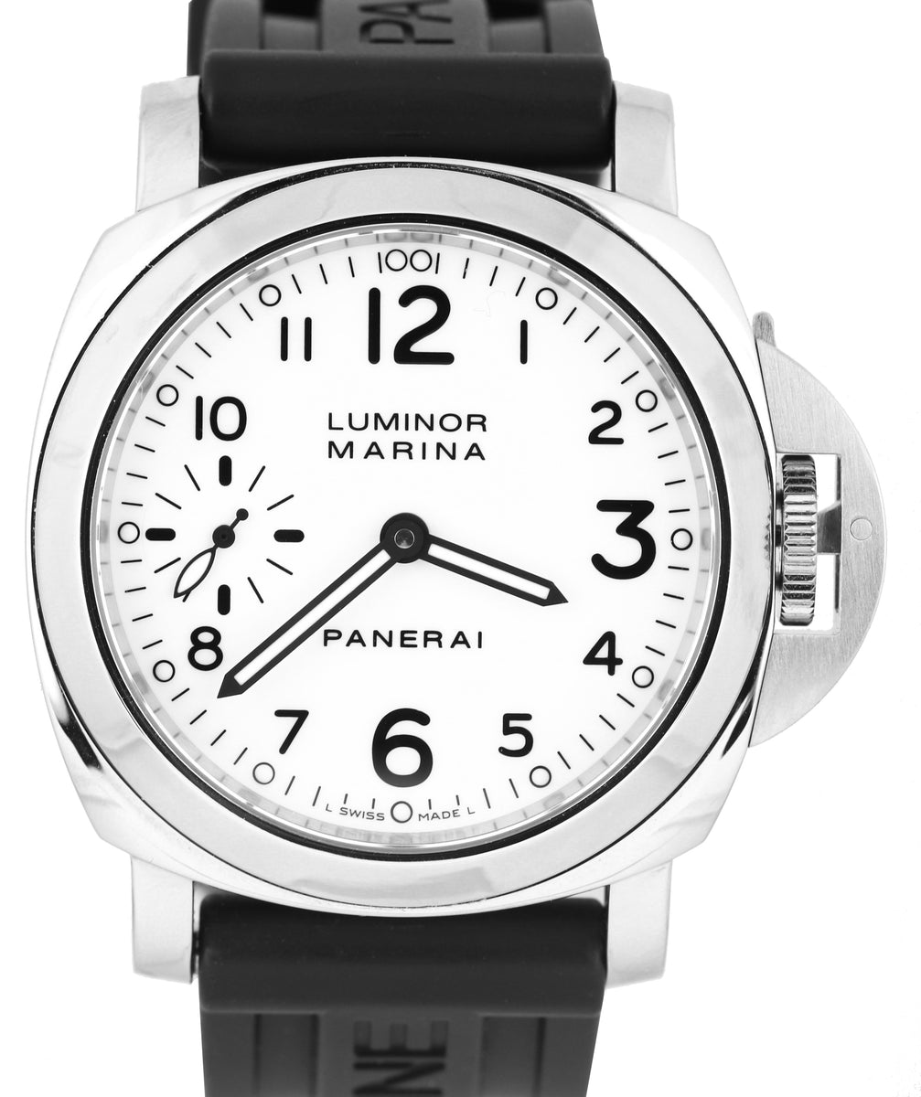 MINT Panerai PAM 113 Luminor Marina White Stainless Steel