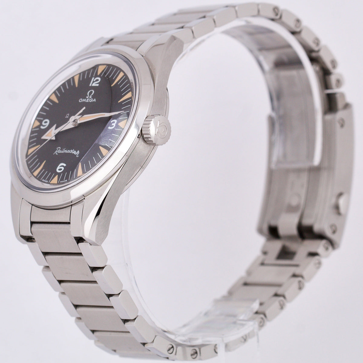 Omega Seamaster Railmaster 1957 Trilogy Black 38mm Steel 220.10.38.20