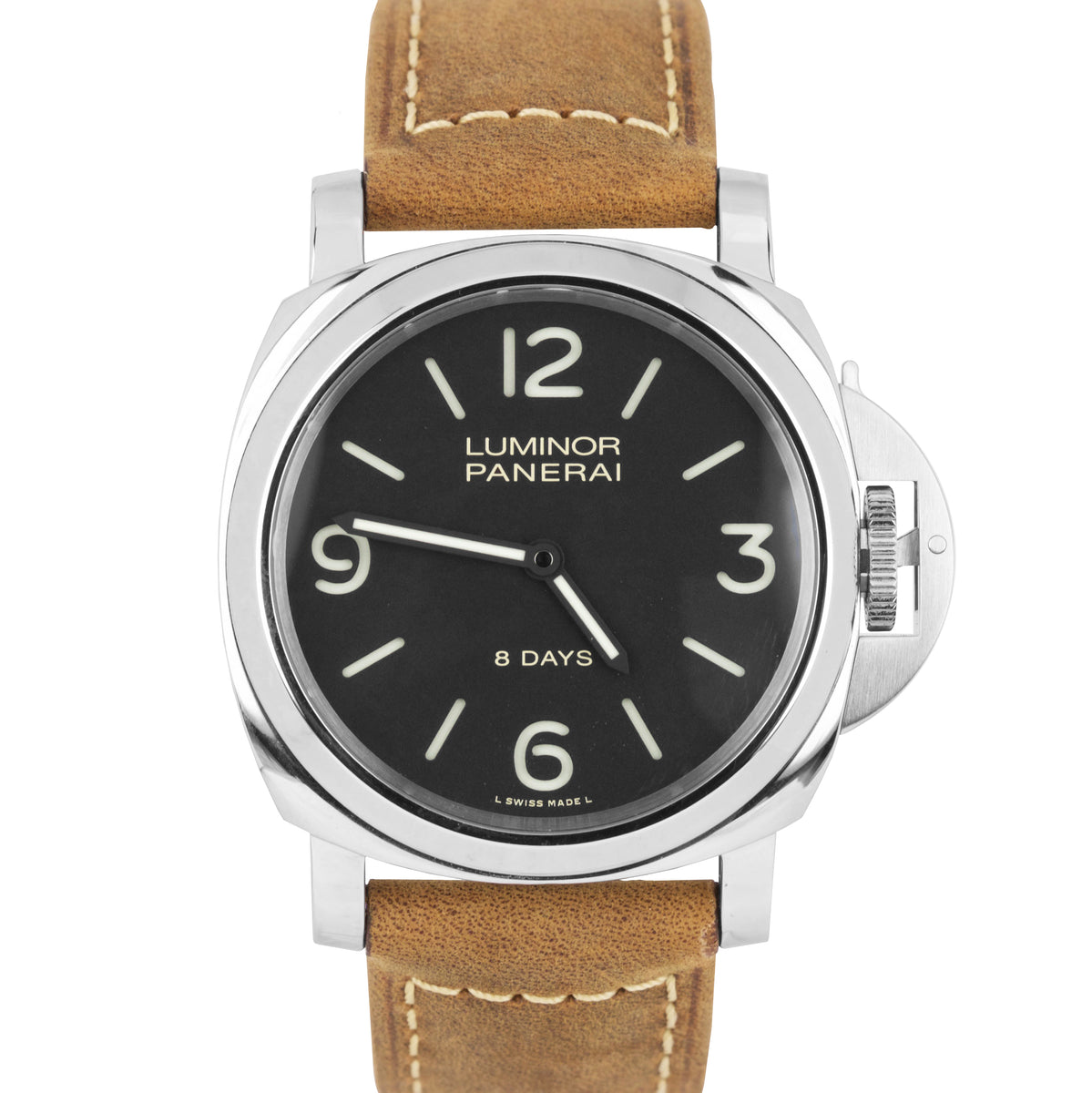 MINT Men s Panerai PAM 560 44mm Luminor Base 8 Days Stainless Watch PA