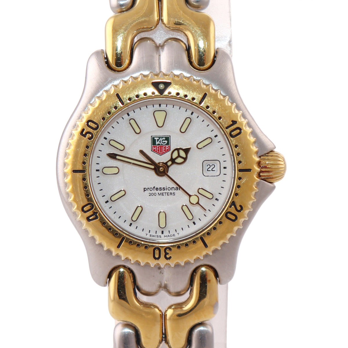 Ladies Tag Heuer Professional 200M WG1322 Steel Gold Tone 28mm Quartz