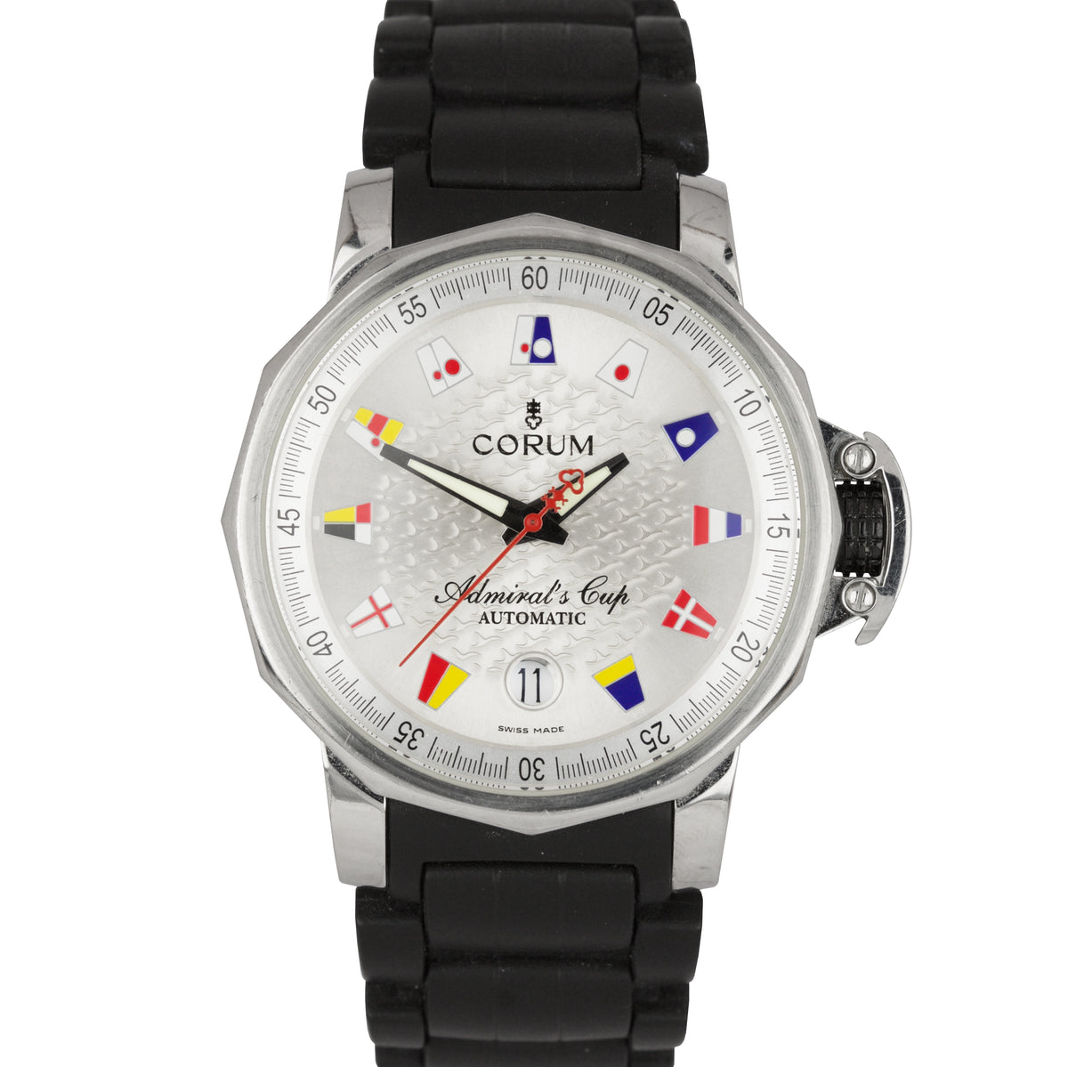 Corum Admiral s Cup Trophy 41mm Automatic Flags Steel Date Watch 082.8