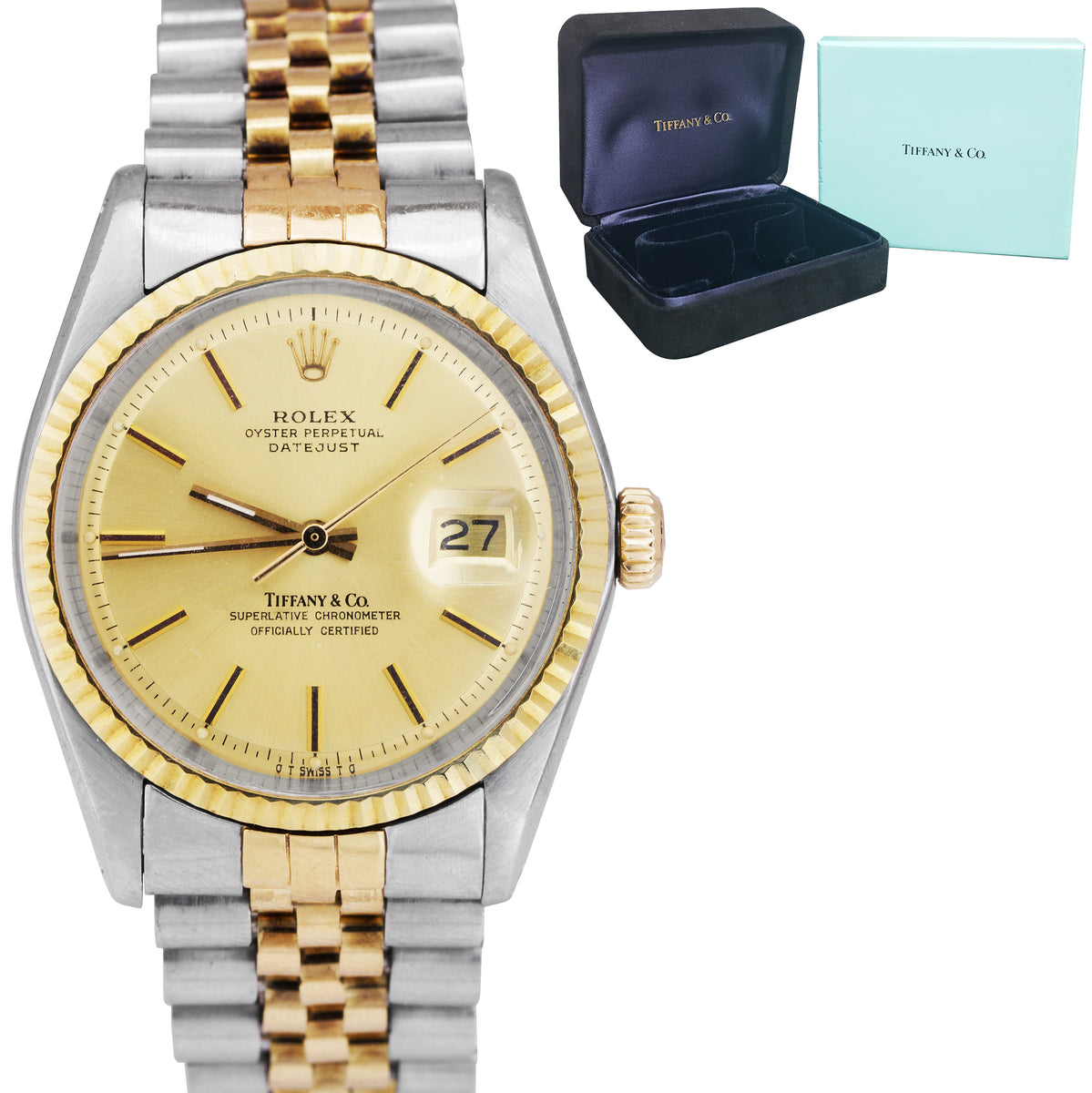 Rolex datejust tiffany hot sale and co