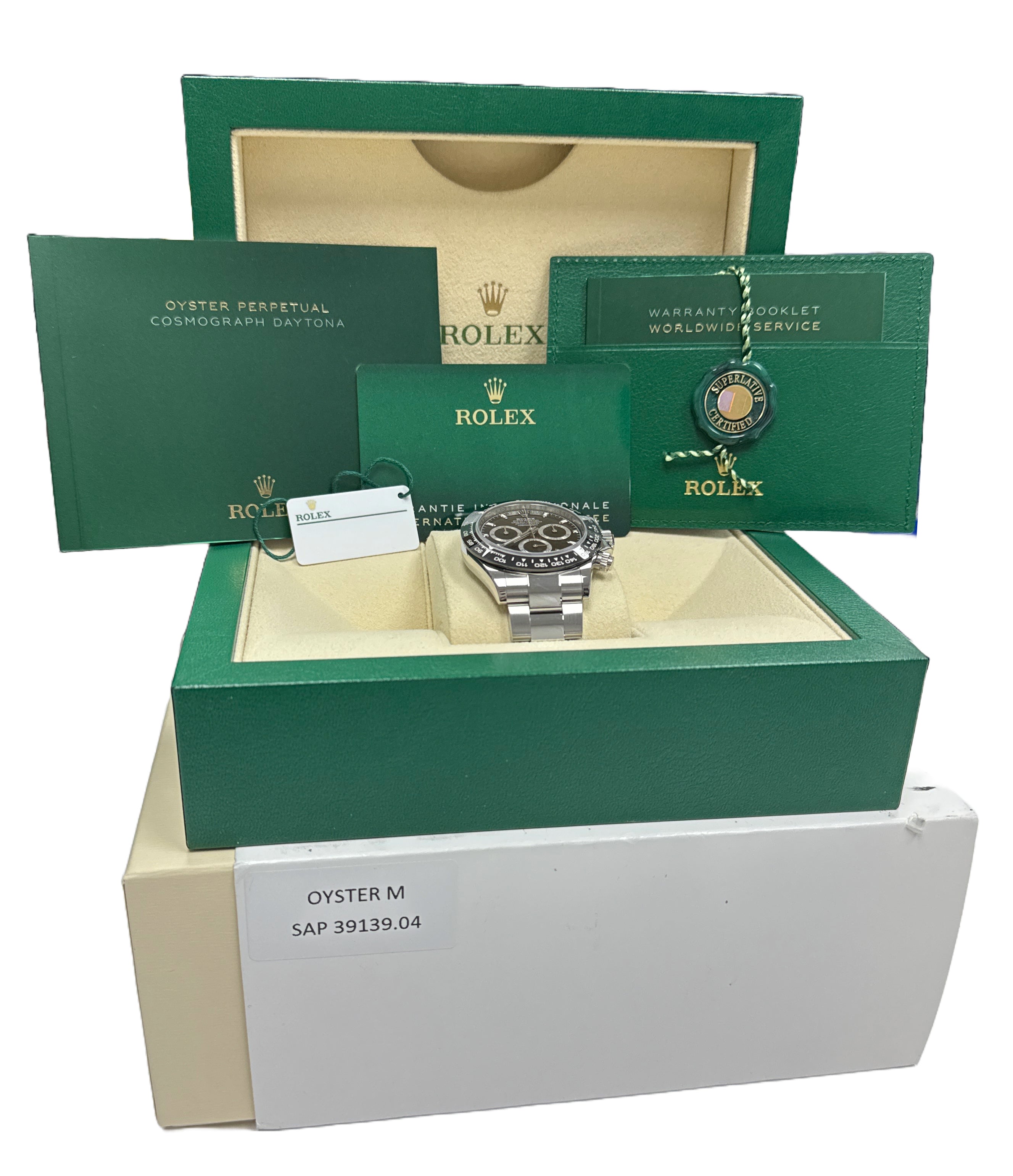 MINT PAPERS Rolex Daytona Cosmograph Black CERAMIC Steel 40mm 116500 LN BOX