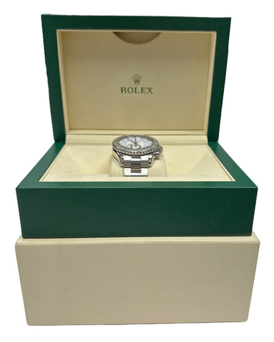 MINT Rolex Yacht-Master II 116689 18K WHITE GOLD 44mm Regatta Oyster Watch BOX