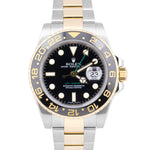 MINT Rolex GMT-Master II 116713 Black Ceramic Two-Tone 18K Gold Stainless 40mm