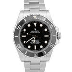 MINT 2023 Rolex Submariner No-Date BLACK Stainless Steel 41mm Ceramic 124060 LN