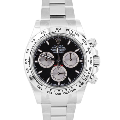 2023 NEW PAPERS Rolex Daytona Cosmograph Black 18K White Gold 40mm 126509 BOX