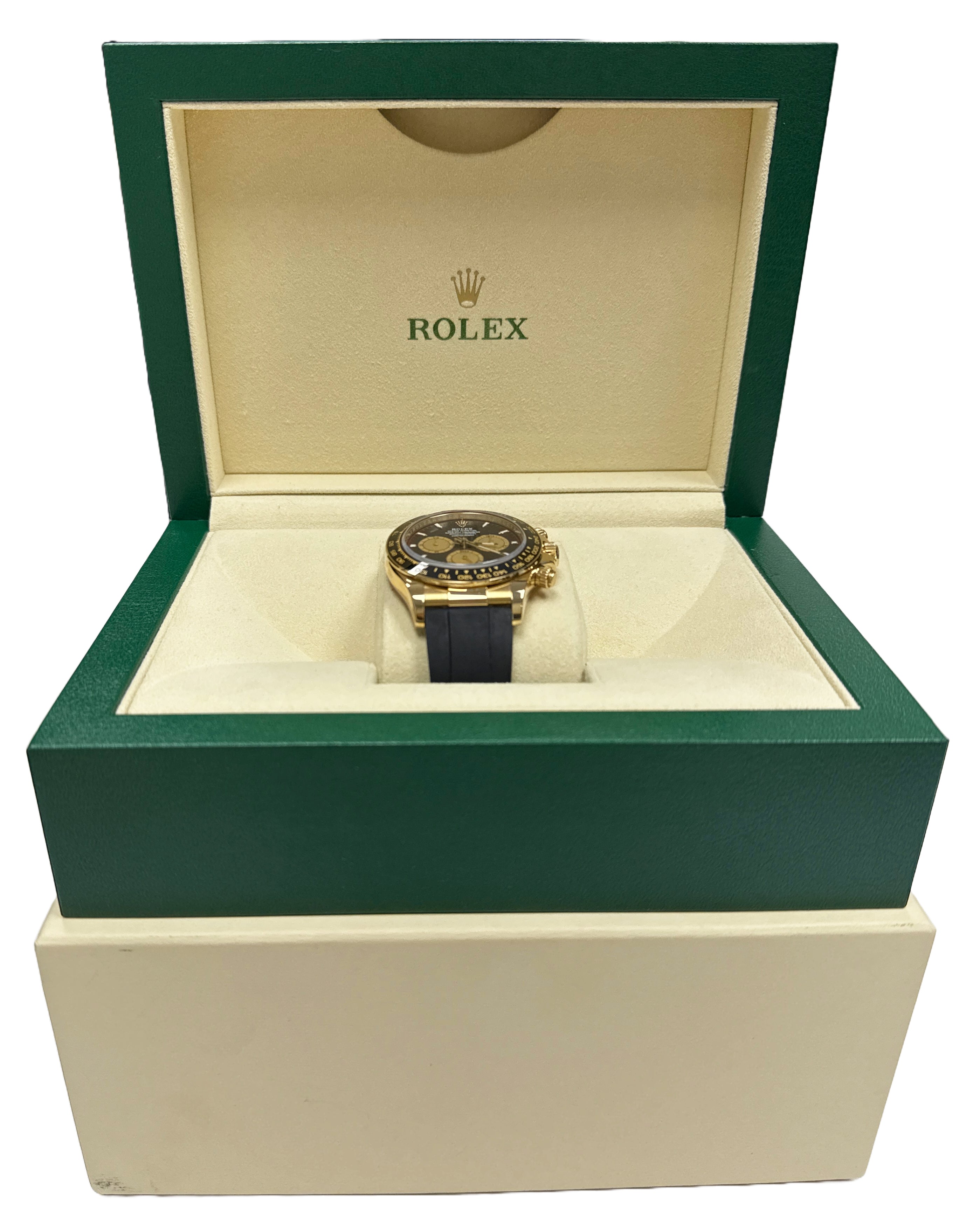 MINT 2024 Rolex Daytona Gold Oysterflex PAUL NEWMAN 18K Gold 126518 LN Watch BOX