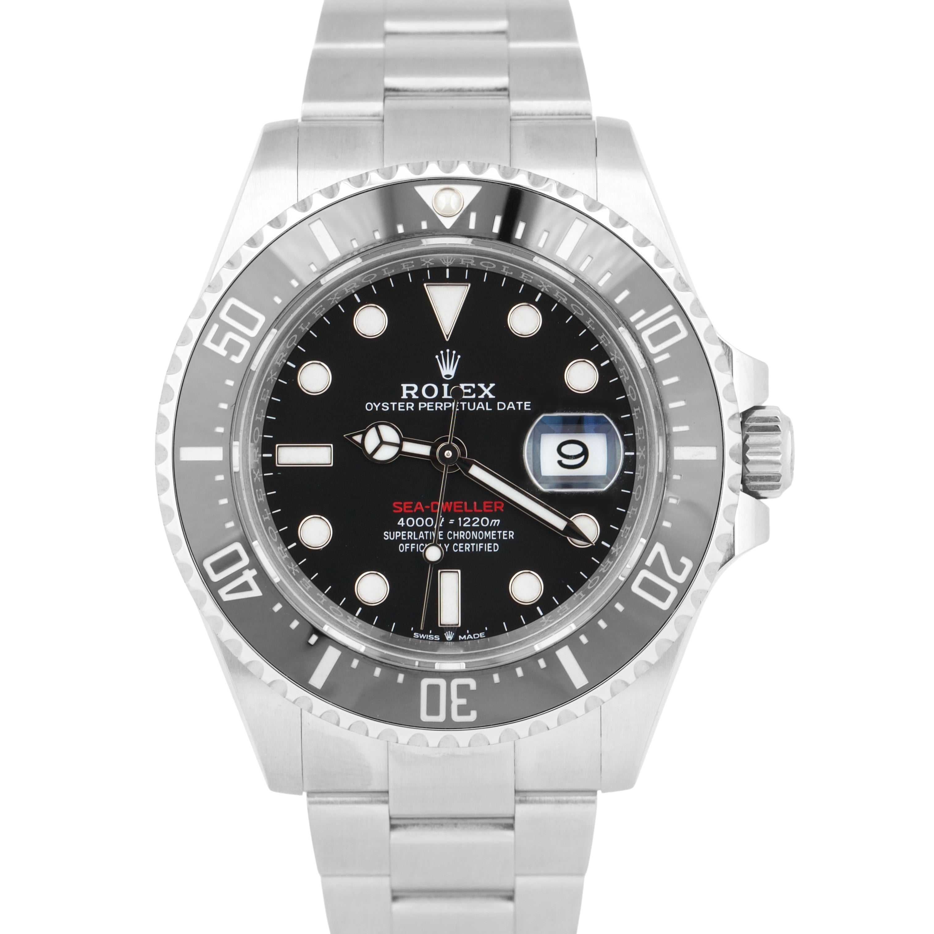 MINT Rolex Sea-Dweller 50th-Anniversary Red Ceramic Black Steel 43mm MK2 126600