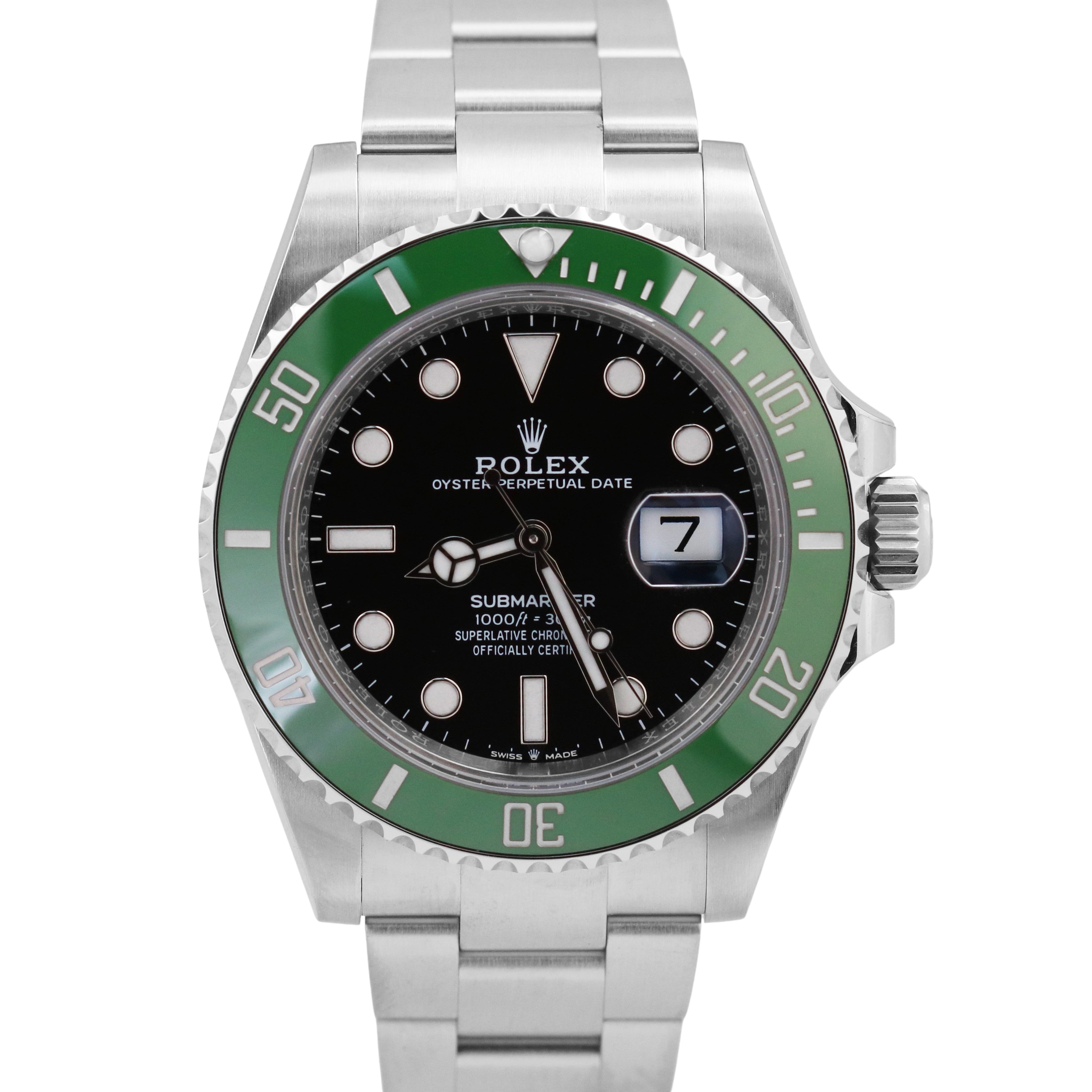 MINT 2024 PAPERS Rolex Submariner Date GREEN KERMIT Ceramic 41mm 126610 LV BOX