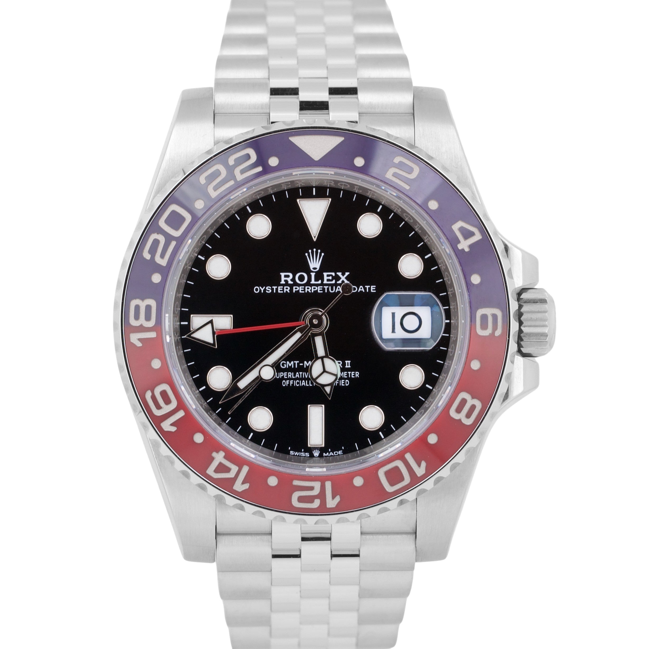 MINT NEW CARD Rolex GMT-Master II 126710 BLRO PEPSI Red Blue JUBILEE 40mm BOX