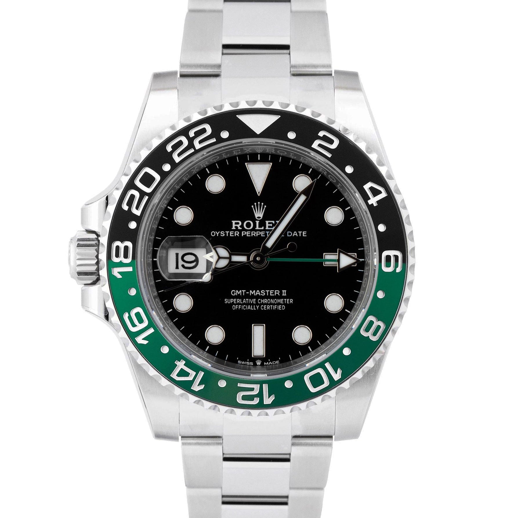 NEW 2024 Rolex GMT-Master II GREEN SPRITE Steel Oyster Watch 126720 VTNR BOX