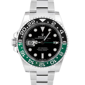 NEW 2024 Rolex GMT-Master II GREEN SPRITE Steel Oyster Watch 126720 VTNR BOX