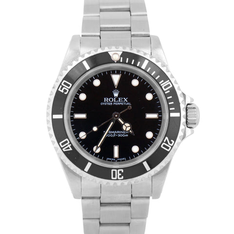 PAPERS Rolex Submariner No-Date Black Stainless Steel 40mm 14060 Watch BOX