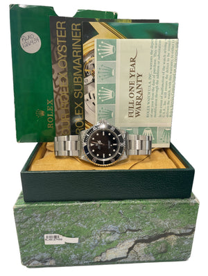 PAPERS Rolex Submariner No-Date SWISS ONLY Steel Black Oyster 40mm 14060 BOX