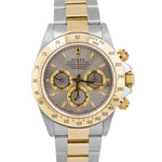 Rolex Daytona Cosmograph SLATE Rhodium 18K Yellow Gold Stainless Watch 16523