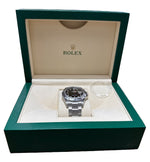 NEW STICKERED Rolex Explorer II 40mm BLACK Steel REHAUT 3186 Watch 16570 BOX