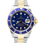 Rolex Submariner Two-Tone Stainless Steel 18K GOLD BUCKLE 16613 Date Watch