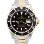Rolex Submariner Date 40mm Black Two-Tone 18K Yellow Gold Stainless Steel 16613