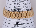 Rolex Day-Date President 36mm Champagne DIAMOND LINEN BARK 18K Yellow Gold 1807
