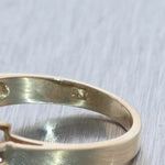 Vintage Estate 14k Yellow Gold 2.75ctw Emerald & Diamond Band Ring