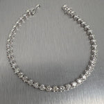 14k White Gold Diamond 42 Stone U-Prong Tennis Bracelet 4.33ctw G SI1 9.8g 7"