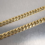 14k Yellow Gold Miami Cuban Curb Link 8.80mm Chain Necklace 24" 124.4g HEAVY