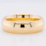 Domed 14k Yellow Gold Comfort Fit 6mm Wedding Band 7.7 grams Ring Size 6.75