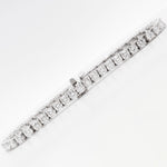 14k White Gold Diamond 47 Stone Tennis Bracelet 7.10ctw G-H SI1 7.00"
