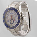 2019 Rolex Yacht-Master II Stainless White Blue 44mm Watch 116680 BOX PAPERS