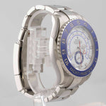 2019 Rolex Yacht-Master II Stainless White Blue 44mm Watch 116680 BOX PAPERS