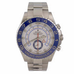 2019 Rolex Yacht-Master II Stainless White Blue 44mm Watch 116680 BOX PAPERS