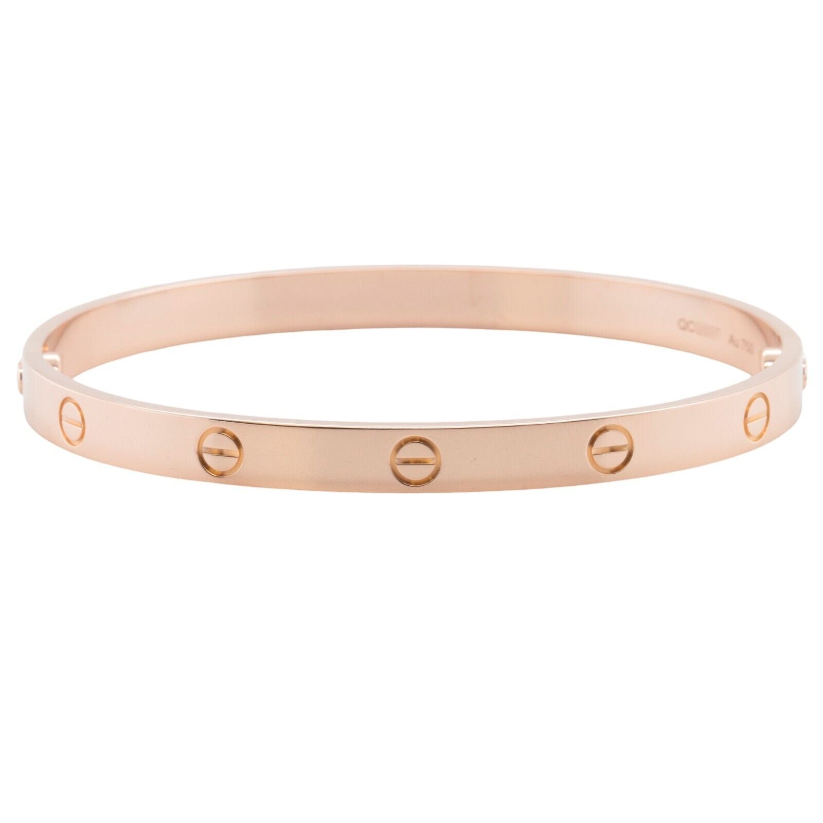 2022 Cartier Love 18k Rose Gold Bangle Bracelet Size 20 BOX & CERTIFICATE