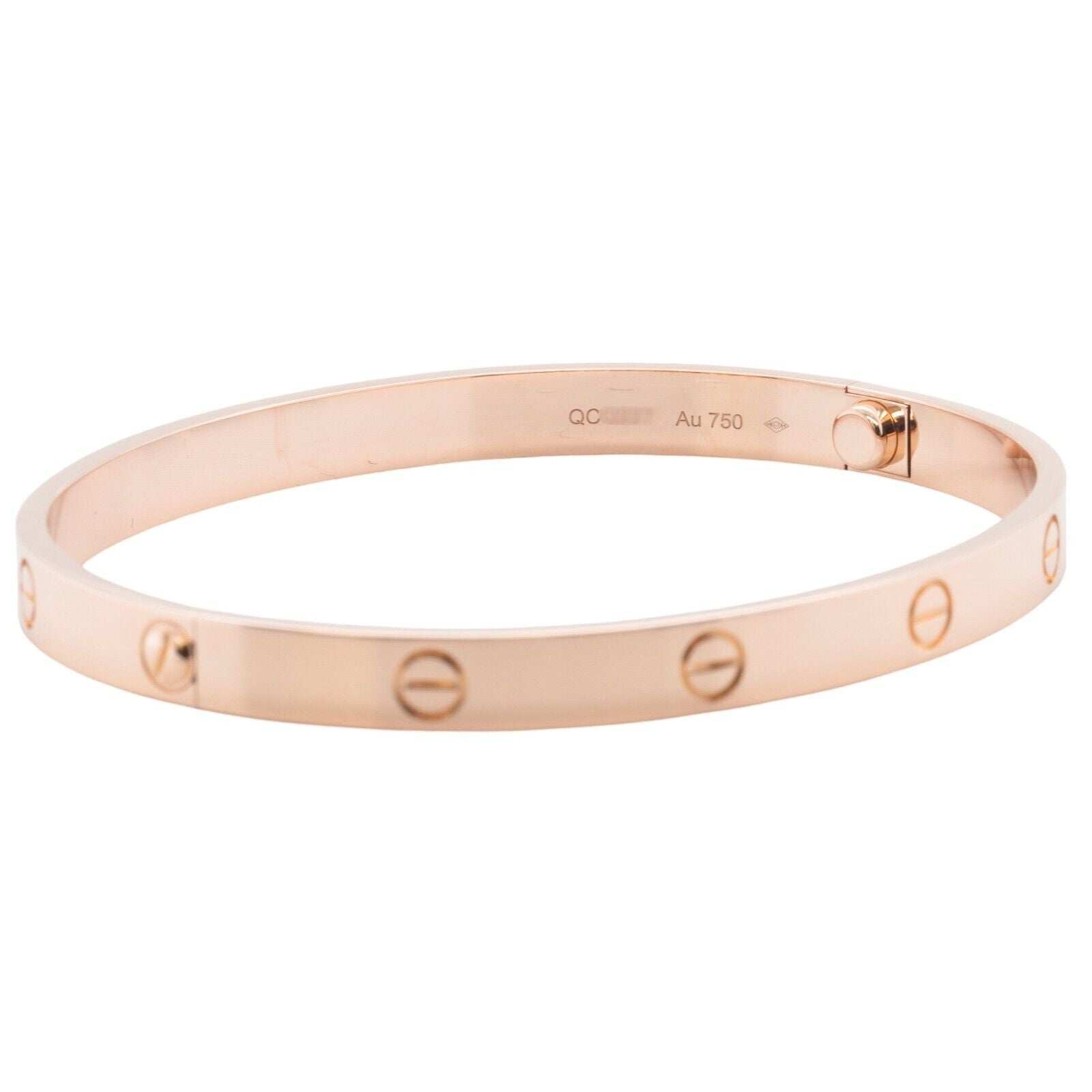 2022 Cartier Love 18k Rose Gold Bangle Bracelet Size 20 BOX & CERTIFICATE