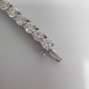 14k White Gold Diamond Tennis Bracelet 16.48ctw H-I VS2-SI1 7.00" 22g