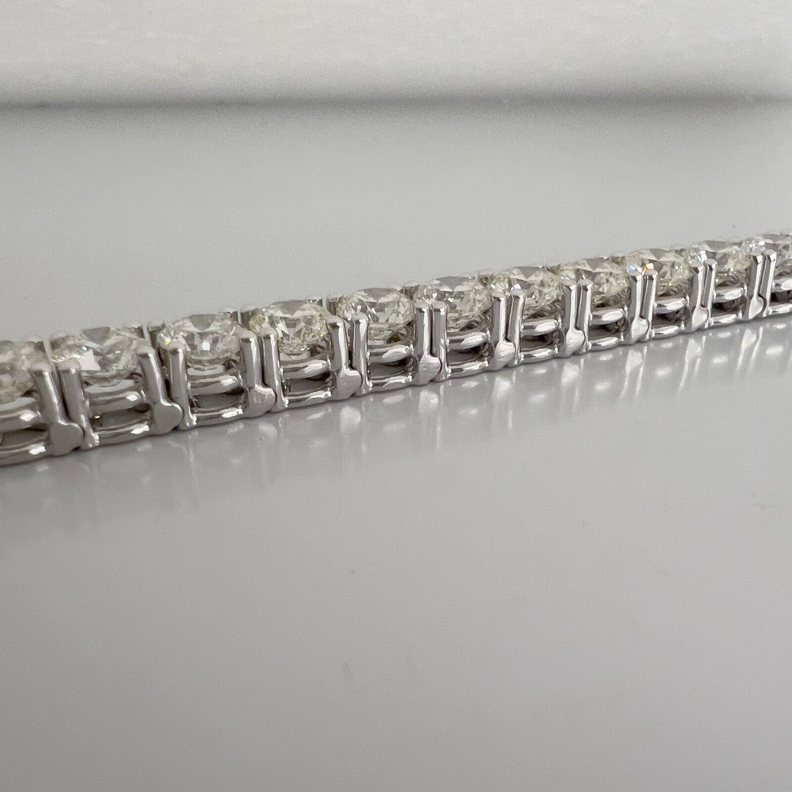 14k White Gold Diamond Tennis Bracelet 16.48ctw H-I VS2-SI1 7.00" 22g