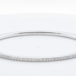 Cartier Etincelle Diamond 18k White Gold Size 17 Bangle Bracelet 0.60ctw POUCH