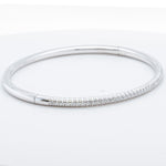 Cartier Etincelle Diamond 18k White Gold Size 17 Bangle Bracelet 0.60ctw POUCH