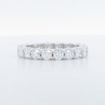 14k White Gold 18 Stone Round Diamond Eternity Band 2.45ctw G-H SI1 Size 6.75