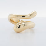 Tiffany & Co. Elsa Peretti 18k Yellow Gold Elongated Teardrop Ring Size 7 SPAIN