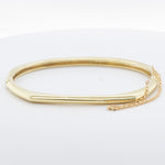 Vintage Fana 18k Yellow Gold Diamond Bangle Bracelet 0.50ctw G VS 25.2g 6.5"