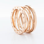 Bvlgari B.Zero1 Legend Bulgari 750 18k Rose Gold Ring 12.30mm 12.5g Size 9 BOX