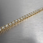 18k Yellow Gold Diamond Tennis Bracelet 10.50ctw H-I VS1-VS2 7.25" 24.1g