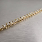 18k Yellow Gold Diamond Tennis Bracelet 10.50ctw H-I VS1-VS2 7.25" 24.1g