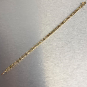 18k Yellow Gold Diamond Tennis Bracelet 10.50ctw H-I VS1-VS2 7.25" 24.1g