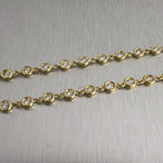 18k Yellow Gold Diamond by the Yard Station Necklace 2.75ctw G VS 15.5" 12.6g