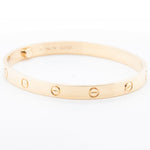 2023 Cartier Love 18k Yellow Gold Bangle Bracelet Size 19 BOX & RECIEPT