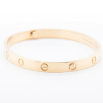 2023 Cartier Love 18k Yellow Gold Bangle Bracelet Size 19 BOX & RECIEPT