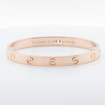 2023 Cartier Love 18k Rose Gold Bangle Bracelet Size 16 GIFT BAG BOX CERT